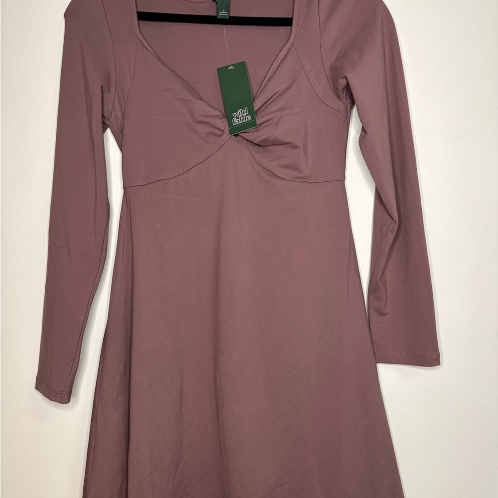 Wild Fable Dusty Pink Long Sleeve Dress